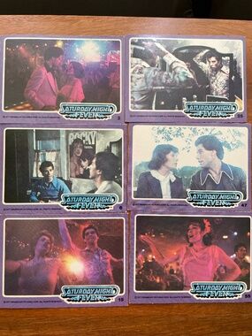 Vtg 1977 Saturday Night Fever Trading Cards lot of 6